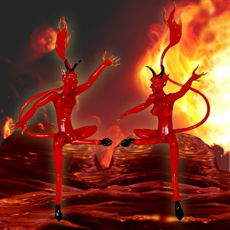 Teufel vom Glaskünstler John Zinner aus Lauschaer Glas